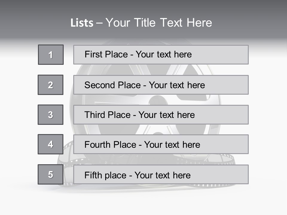 Spool Render Reel PowerPoint Template