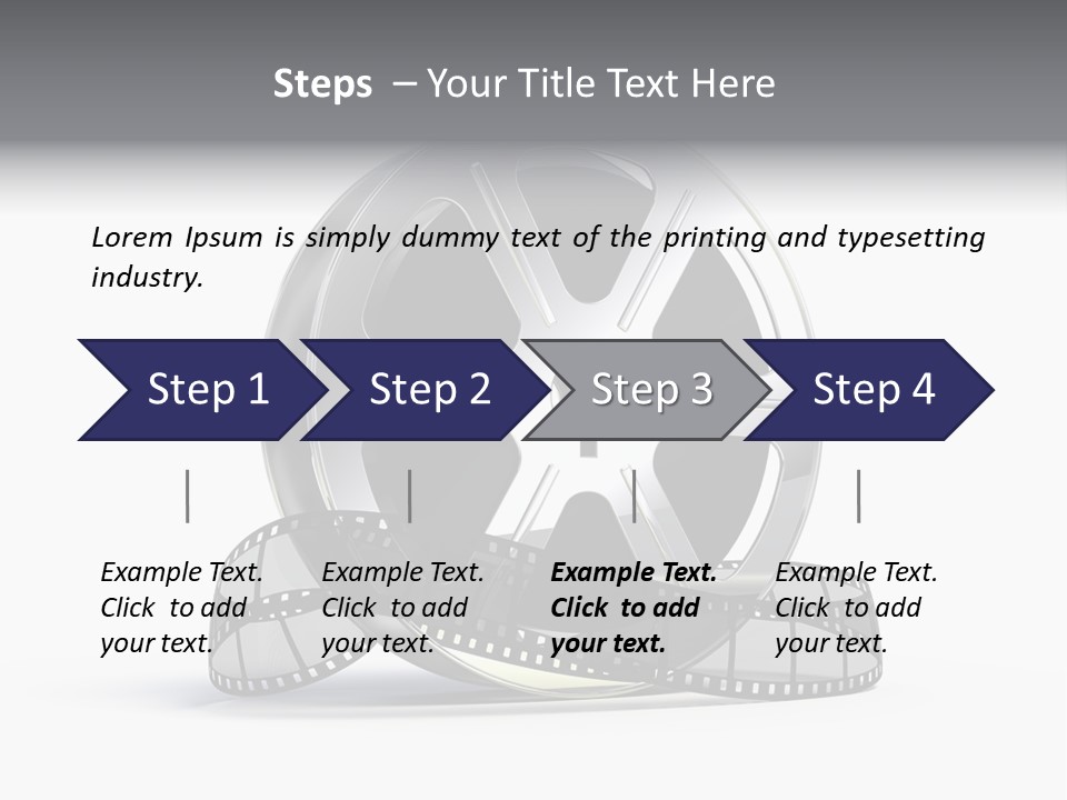 Spool Render Reel PowerPoint Template