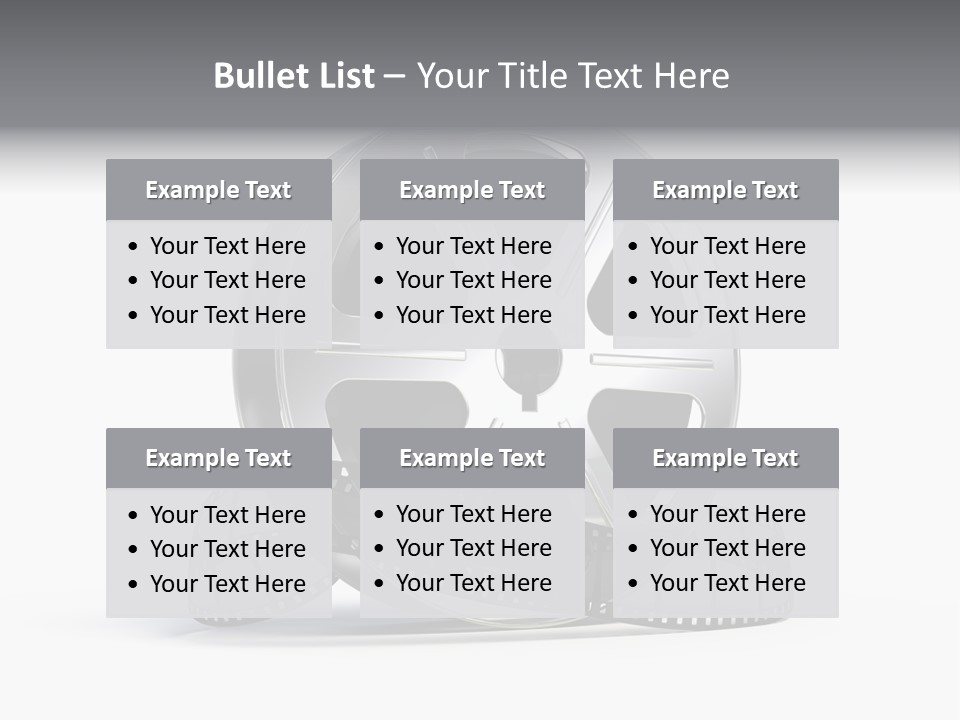 Spool Render Reel PowerPoint Template