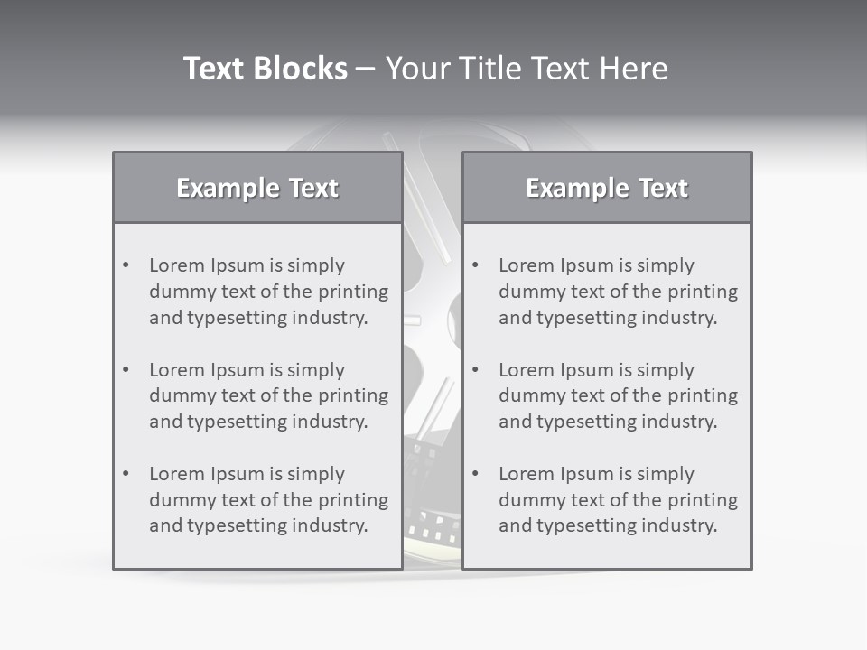Spool Render Reel PowerPoint Template