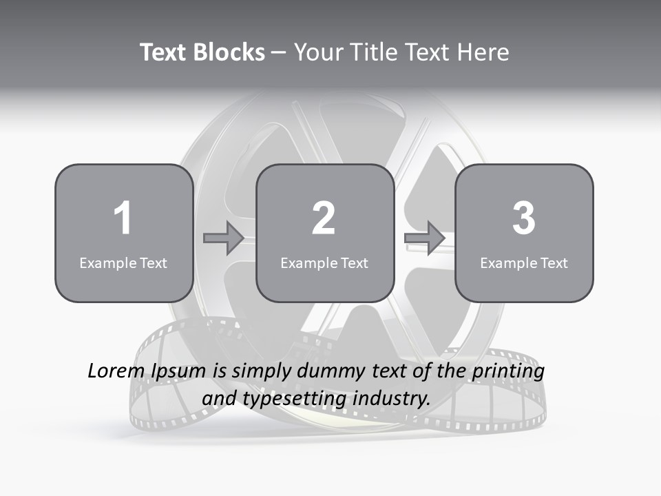 Spool Render Reel PowerPoint Template
