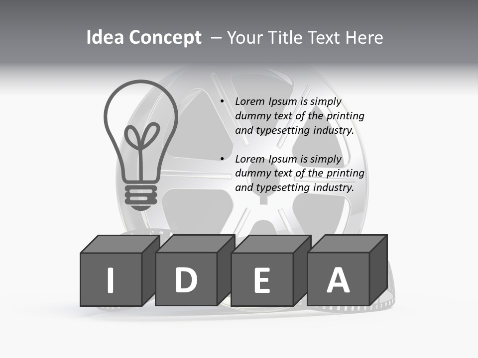 Spool Render Reel PowerPoint Template