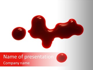 Drop Stained Isolated PowerPoint Template