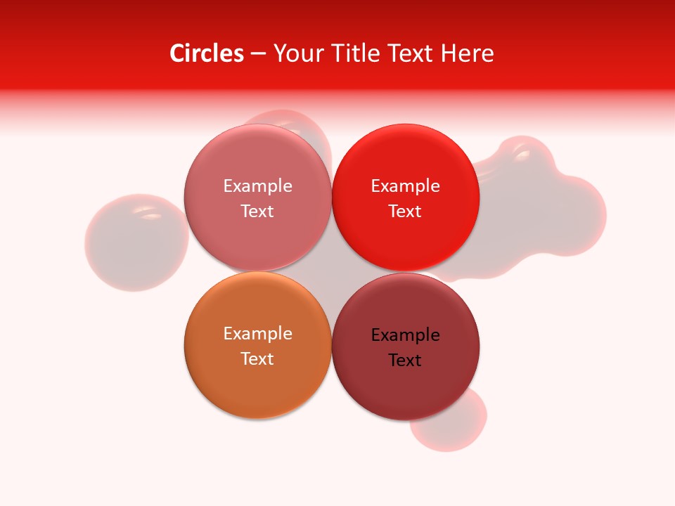 Drop Stained Isolated PowerPoint Template