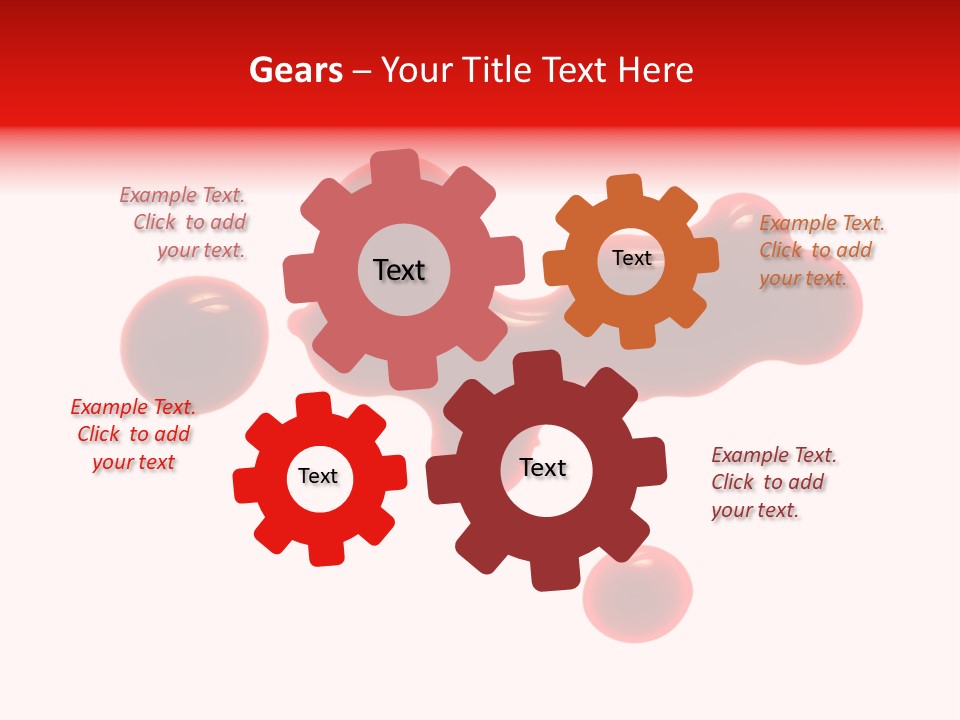 Drop Stained Isolated PowerPoint Template