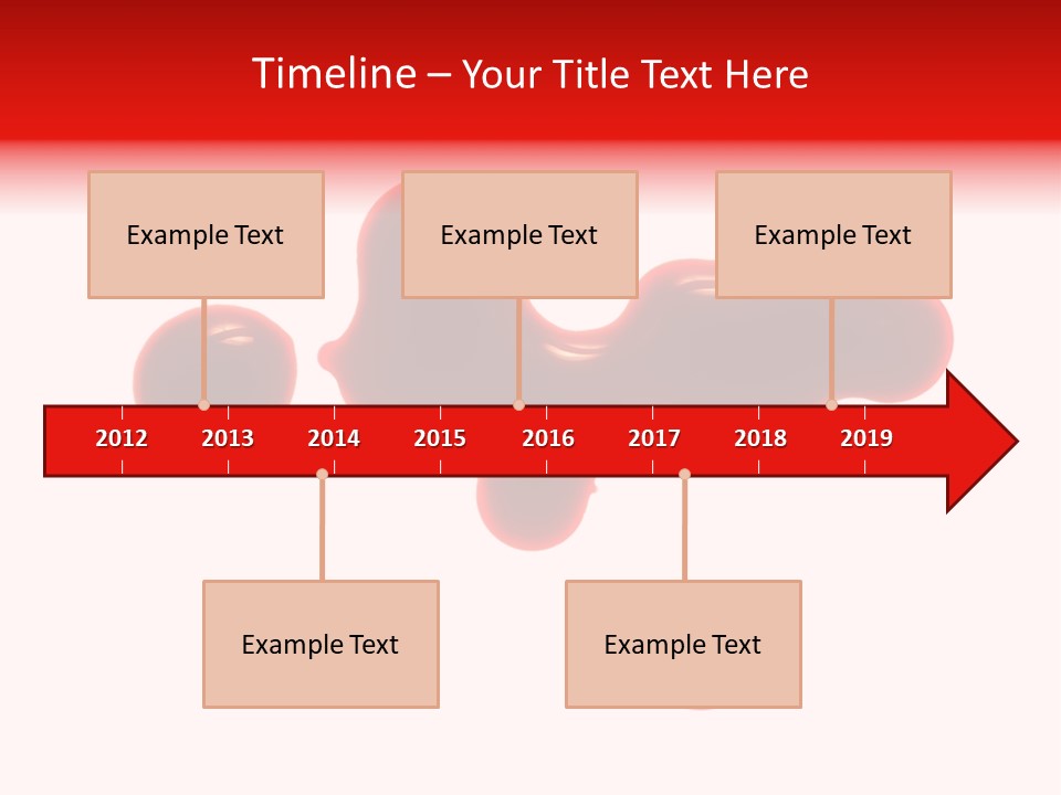 Drop Stained Isolated PowerPoint Template