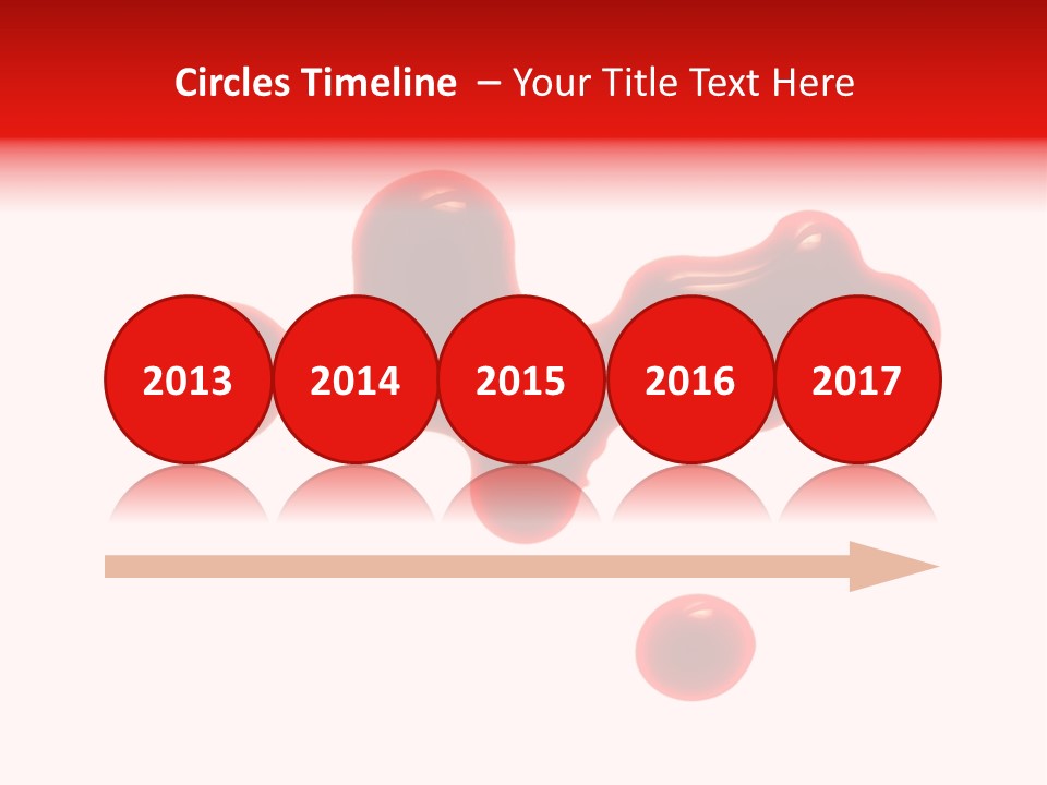 Drop Stained Isolated PowerPoint Template