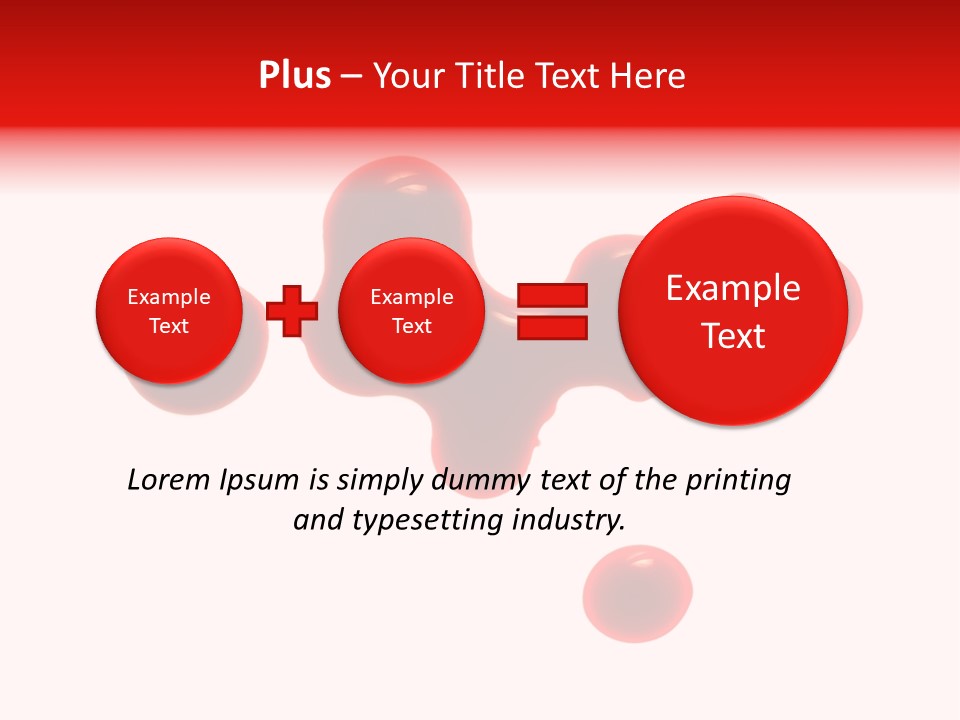 Drop Stained Isolated PowerPoint Template