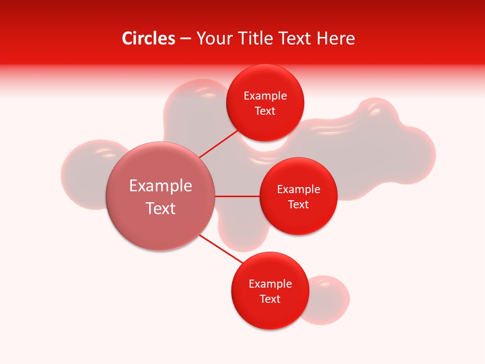 Drop Stained Isolated PowerPoint Template