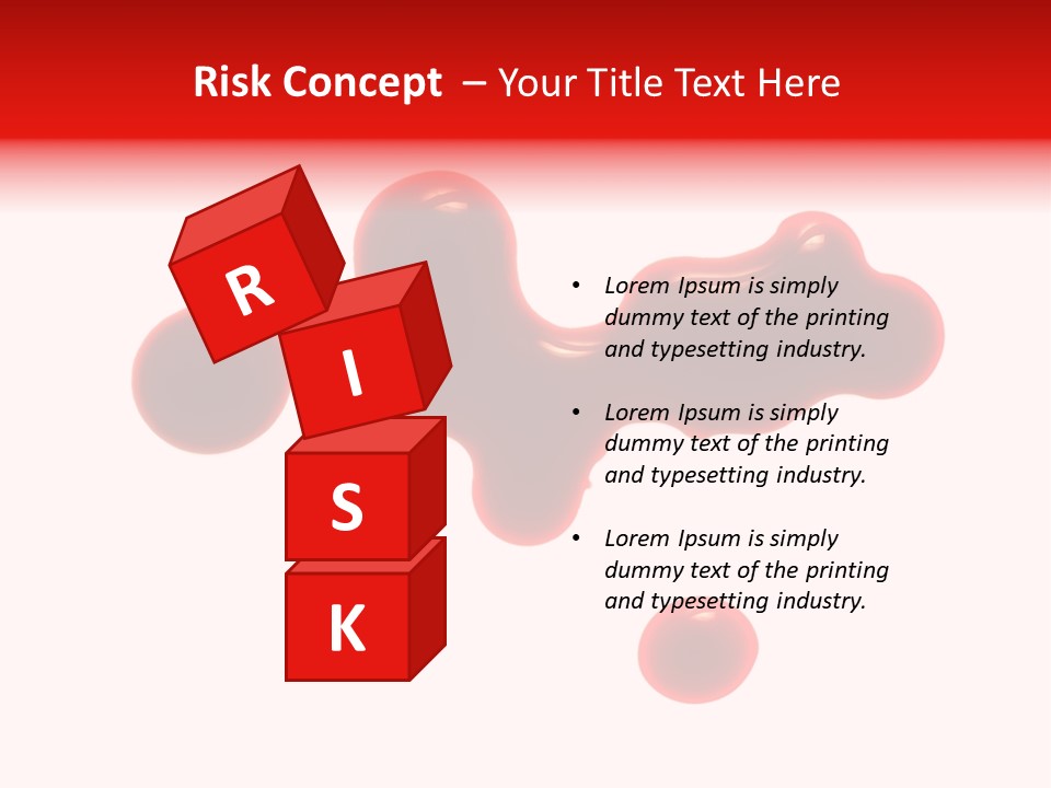 Drop Stained Isolated PowerPoint Template