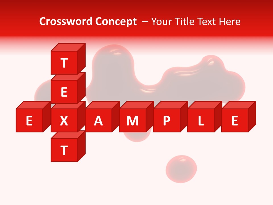 Drop Stained Isolated PowerPoint Template