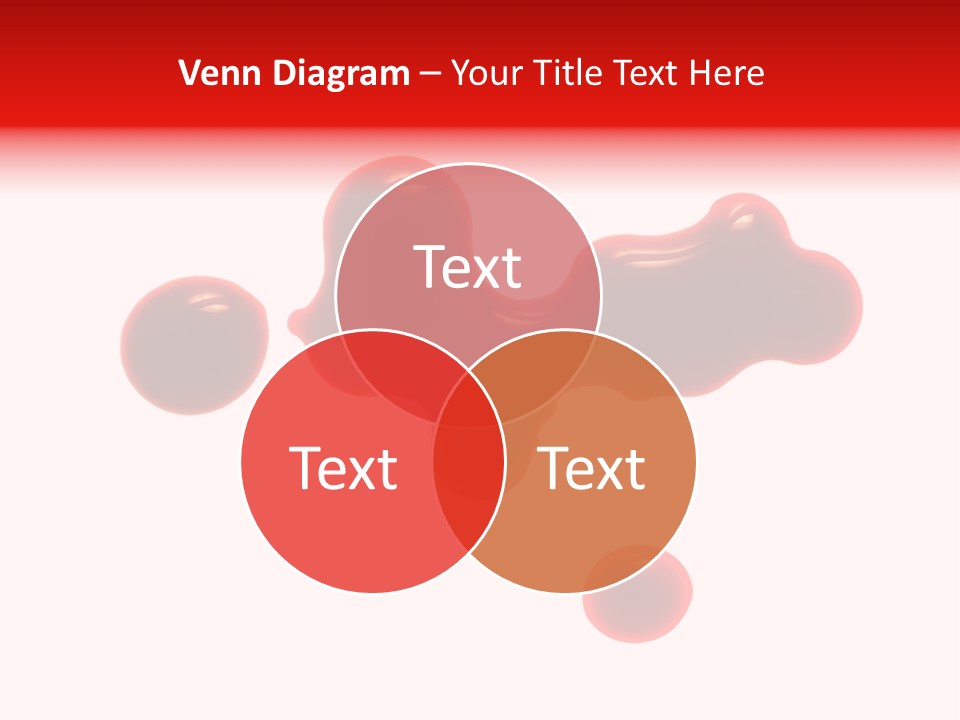 Drop Stained Isolated PowerPoint Template