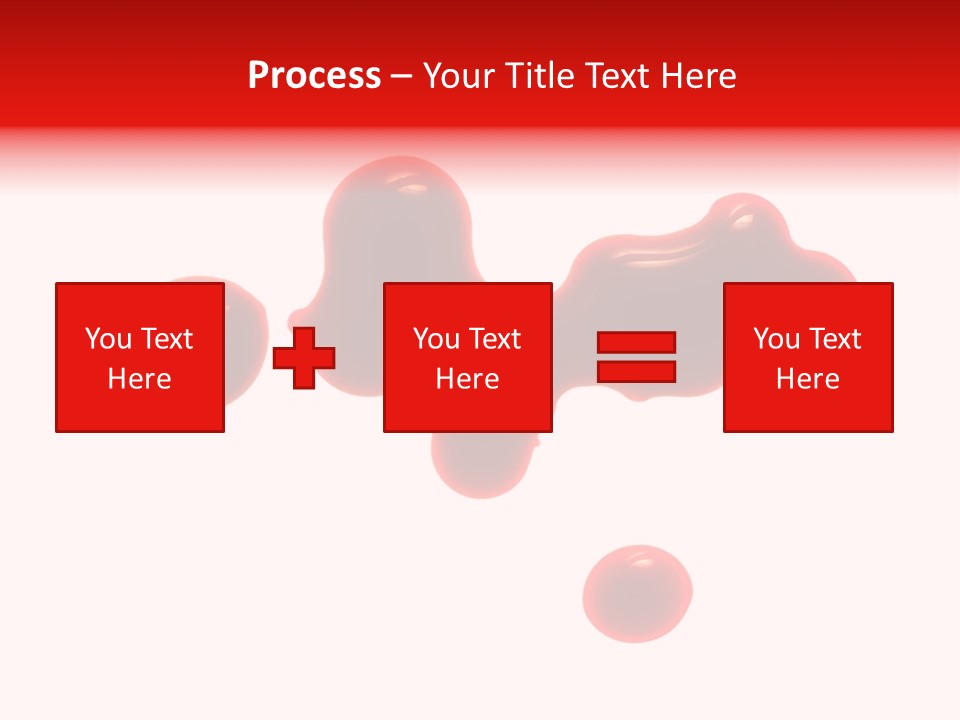 Drop Stained Isolated PowerPoint Template