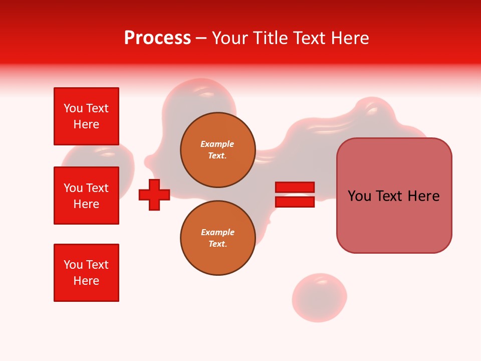 Drop Stained Isolated PowerPoint Template