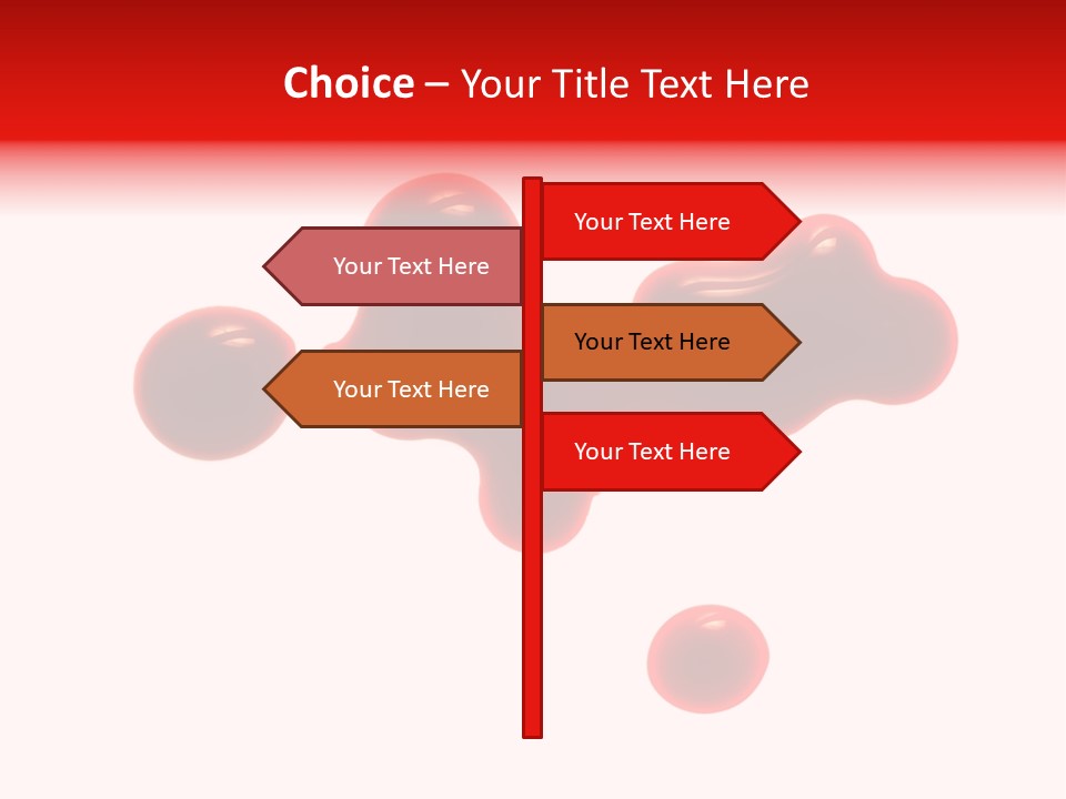 Drop Stained Isolated PowerPoint Template