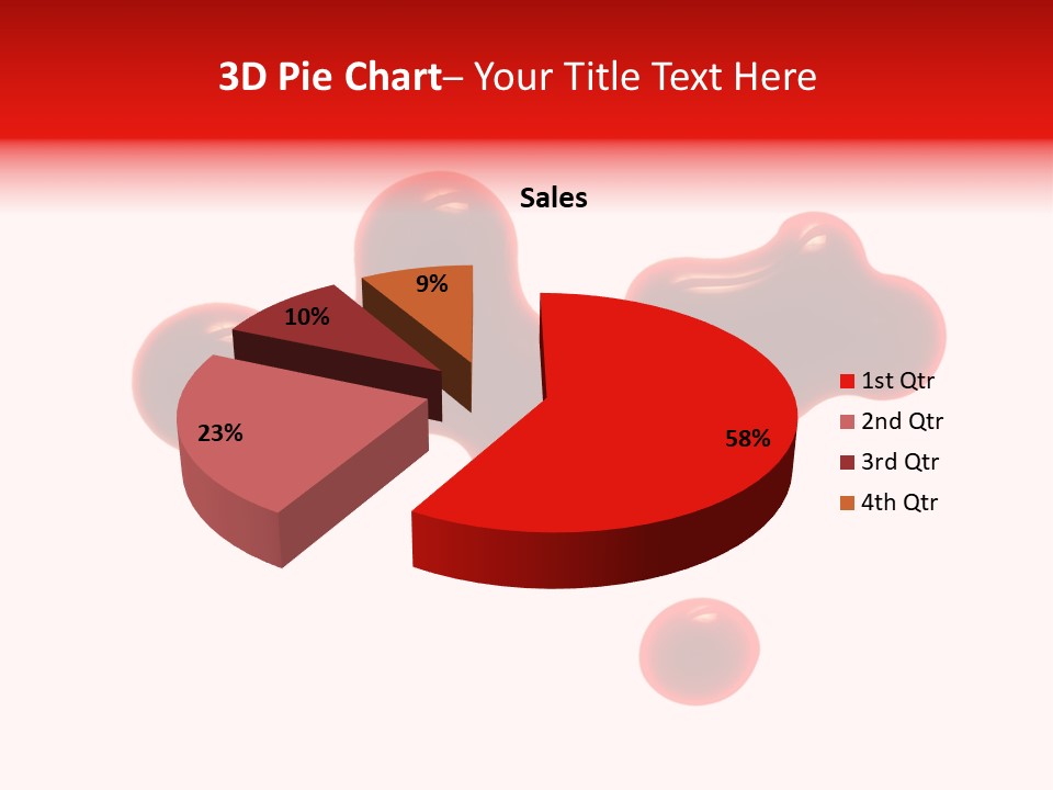 Drop Stained Isolated PowerPoint Template