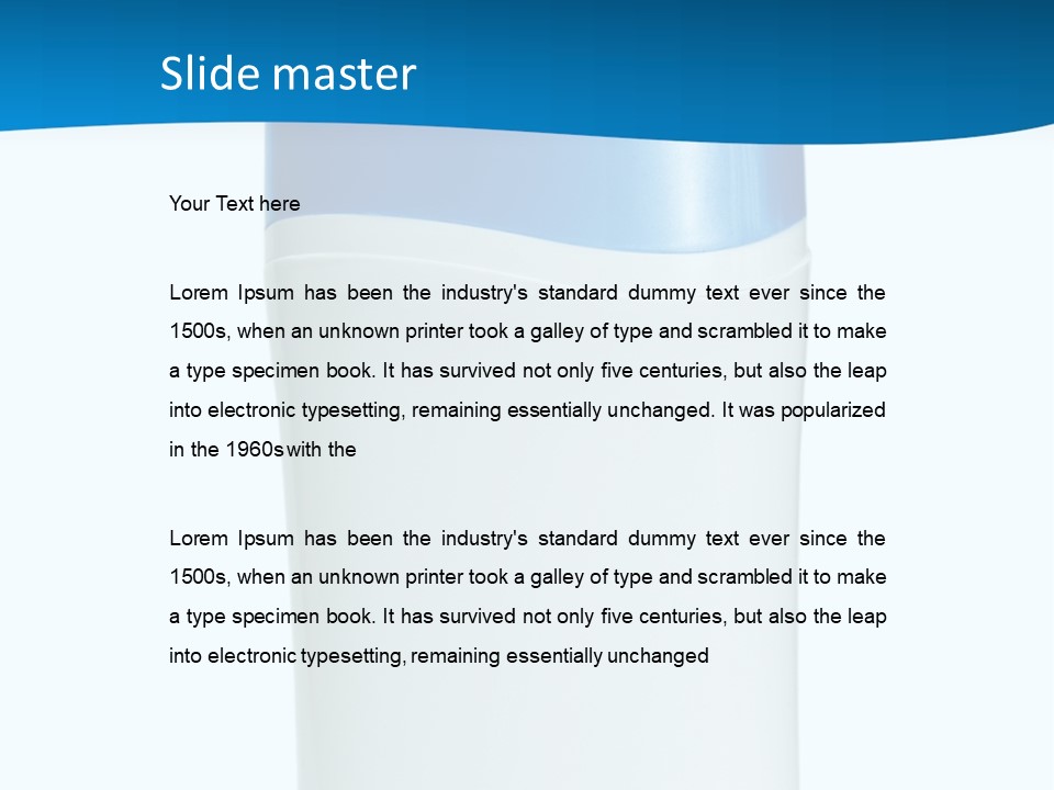 Toiletries Plastic Hygiene PowerPoint Template