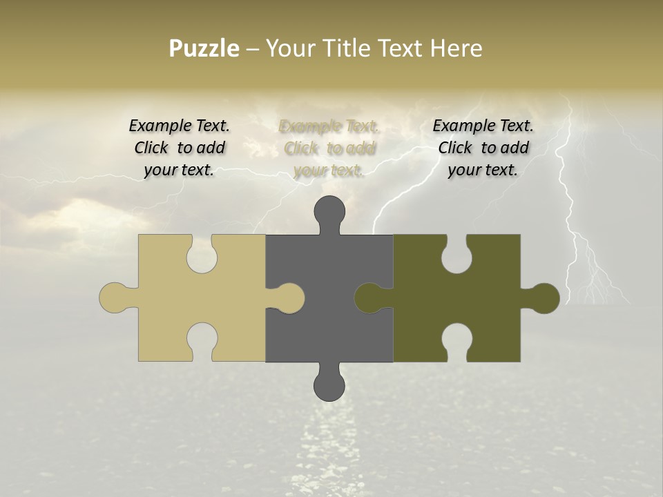 Lane Yellow Dramatic PowerPoint Template