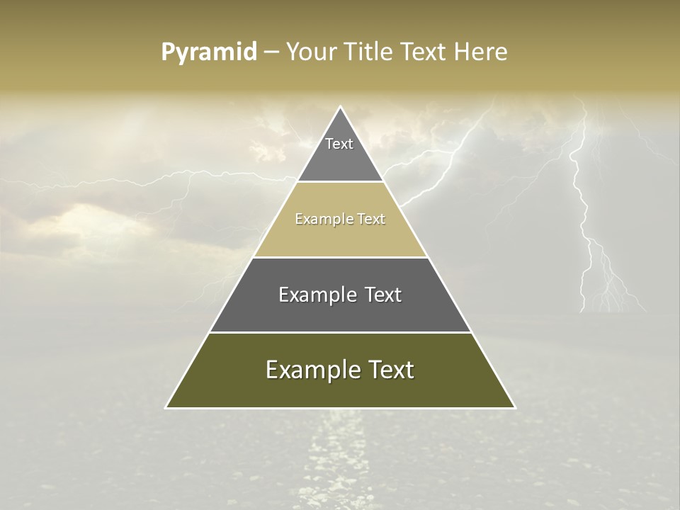 Lane Yellow Dramatic PowerPoint Template