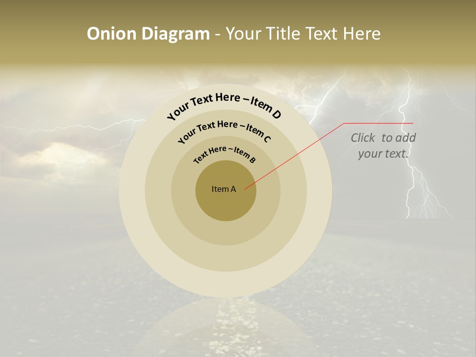 Lane Yellow Dramatic PowerPoint Template