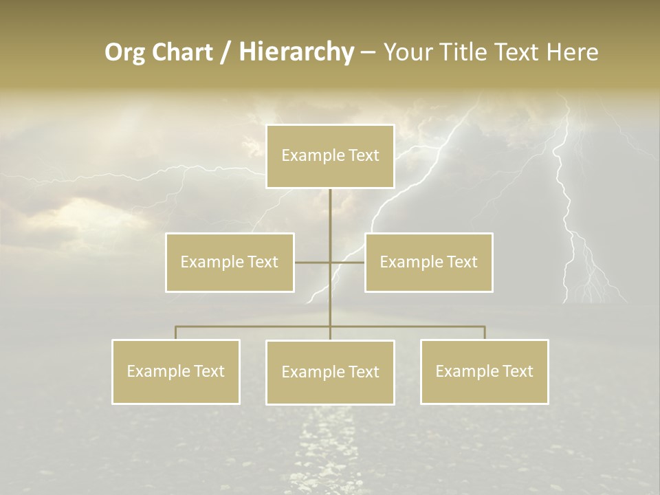 Lane Yellow Dramatic PowerPoint Template
