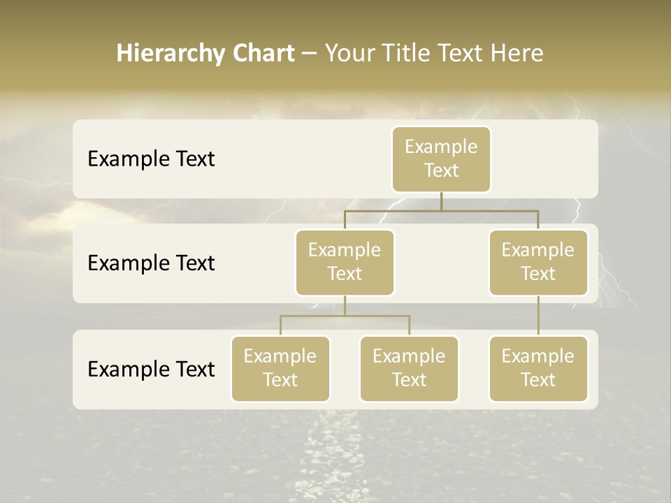 Lane Yellow Dramatic PowerPoint Template
