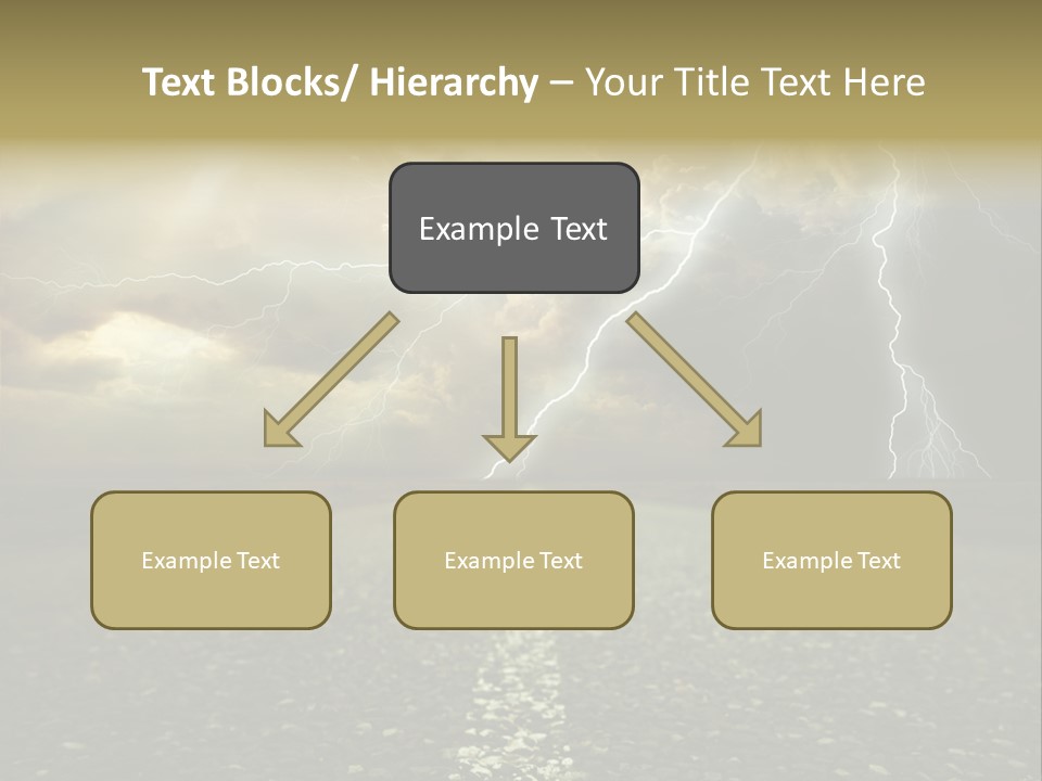 Lane Yellow Dramatic PowerPoint Template