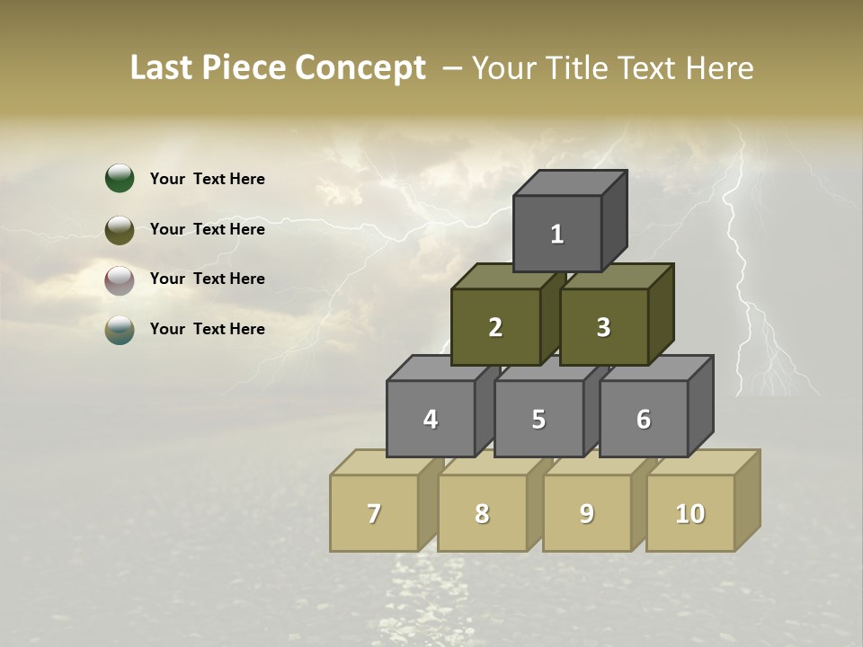 Lane Yellow Dramatic PowerPoint Template