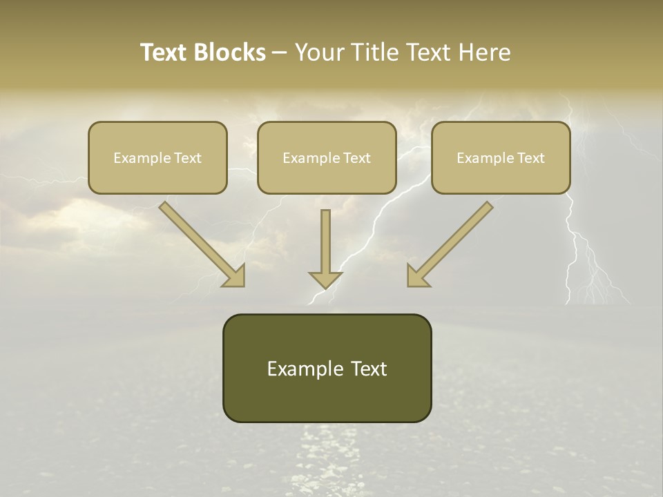 Lane Yellow Dramatic PowerPoint Template