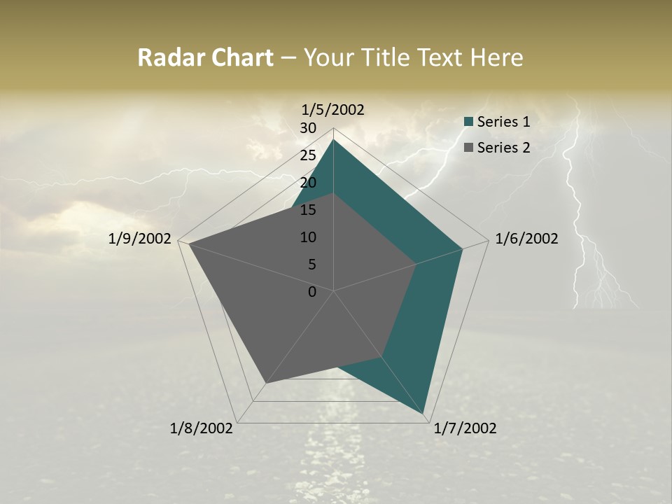 Lane Yellow Dramatic PowerPoint Template
