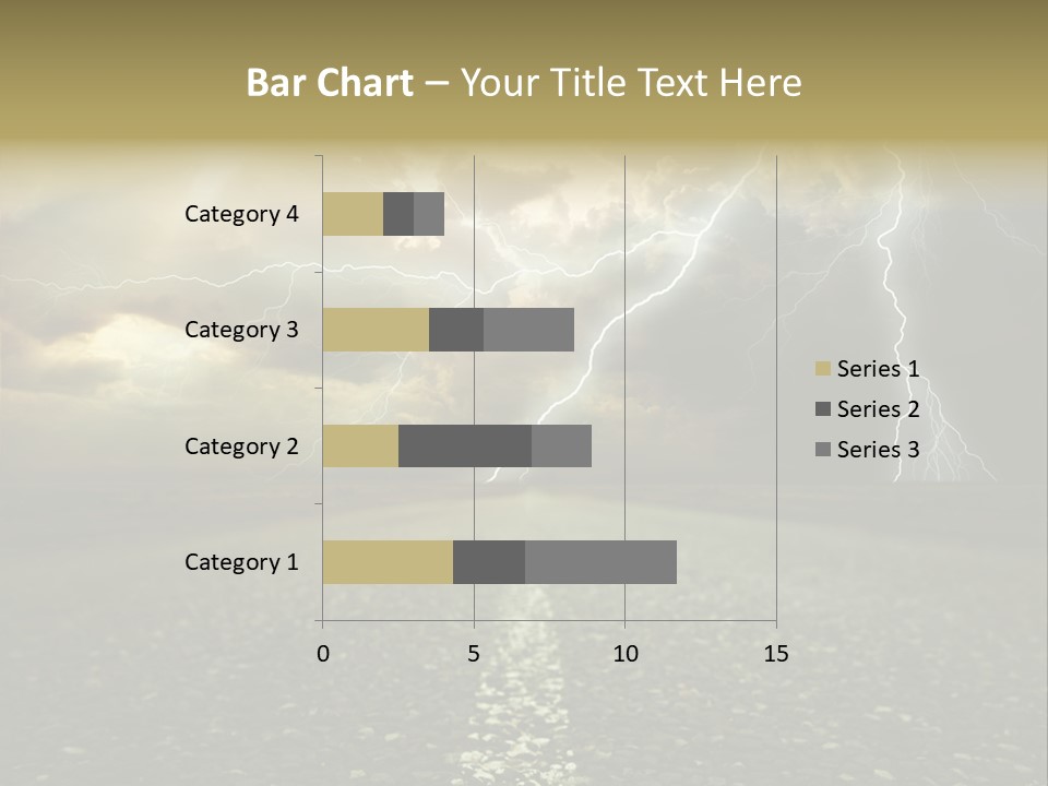Lane Yellow Dramatic PowerPoint Template