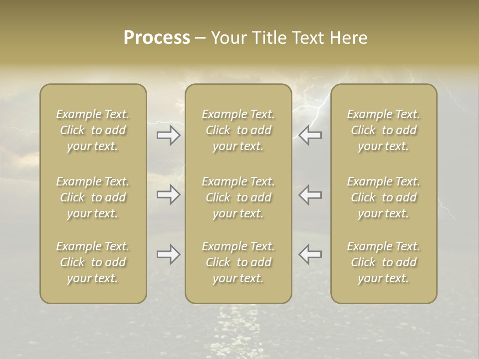 Lane Yellow Dramatic PowerPoint Template