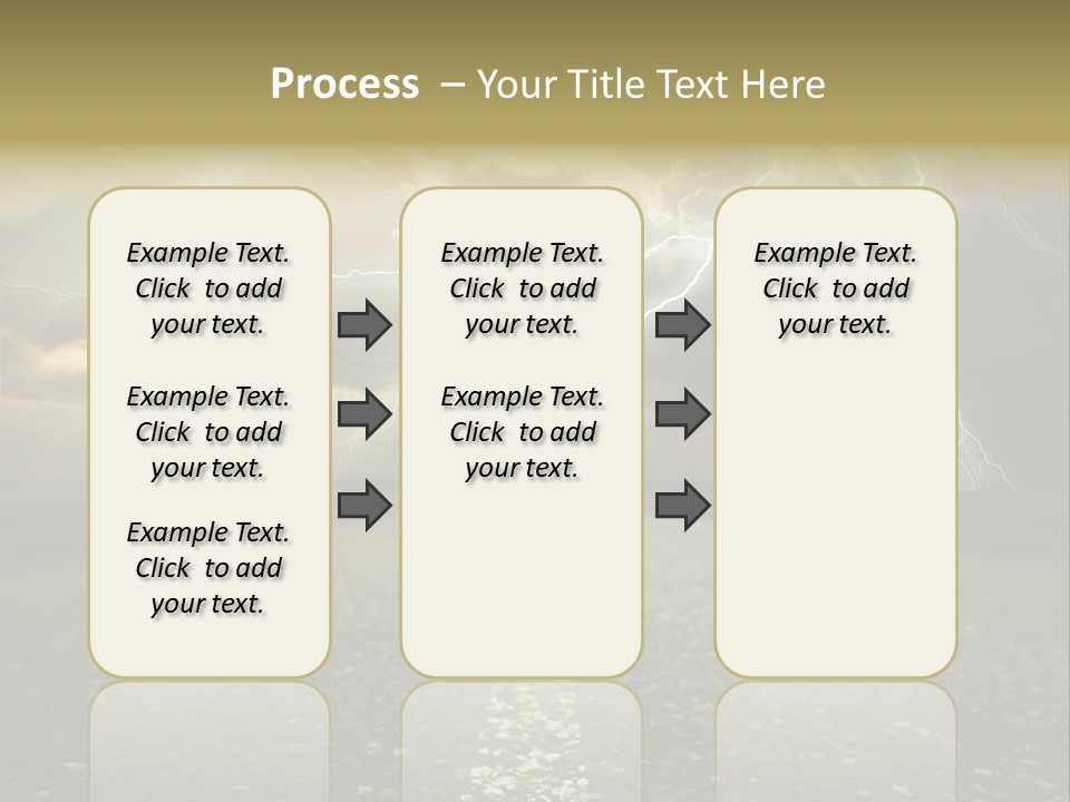 Lane Yellow Dramatic PowerPoint Template