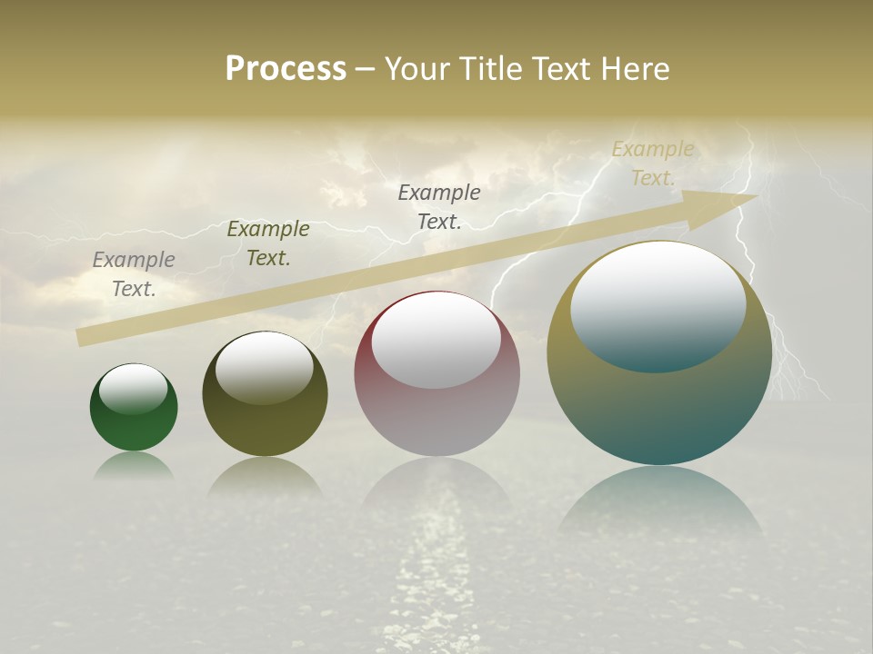 Lane Yellow Dramatic PowerPoint Template