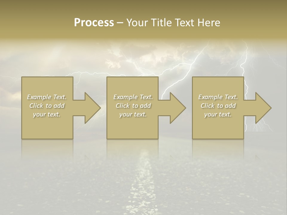 Lane Yellow Dramatic PowerPoint Template