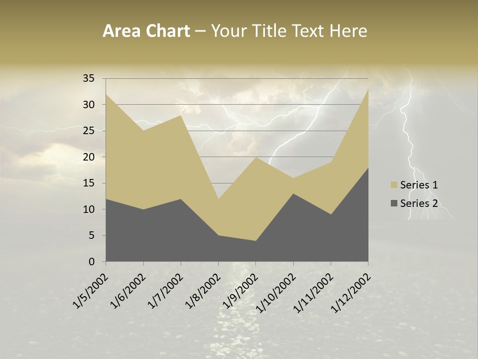 Lane Yellow Dramatic PowerPoint Template