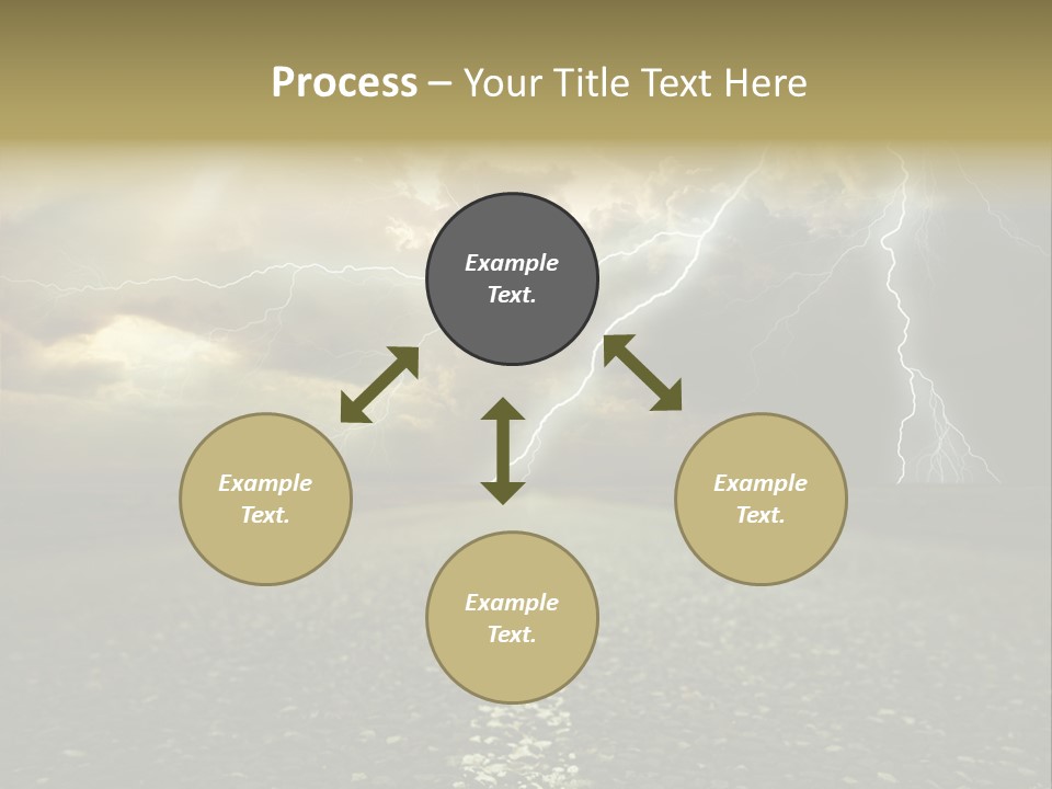 Lane Yellow Dramatic PowerPoint Template