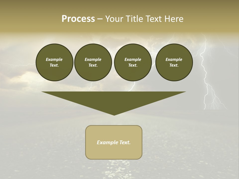 Lane Yellow Dramatic PowerPoint Template