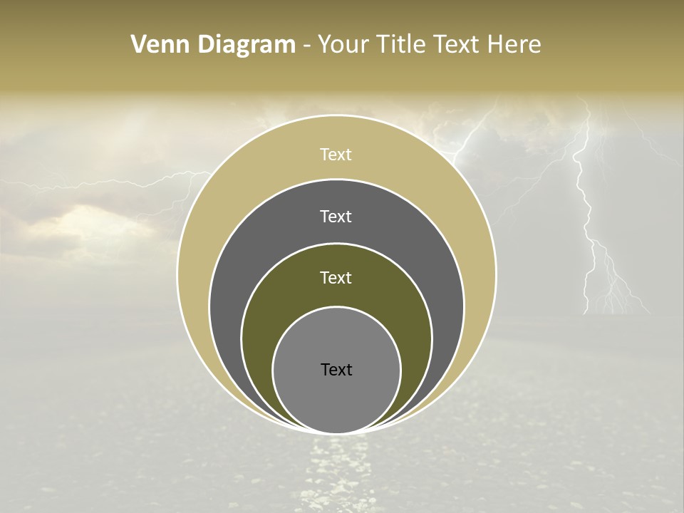 Lane Yellow Dramatic PowerPoint Template