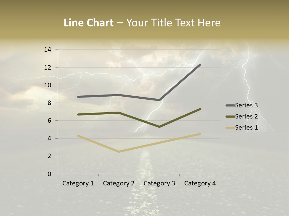 Lane Yellow Dramatic PowerPoint Template