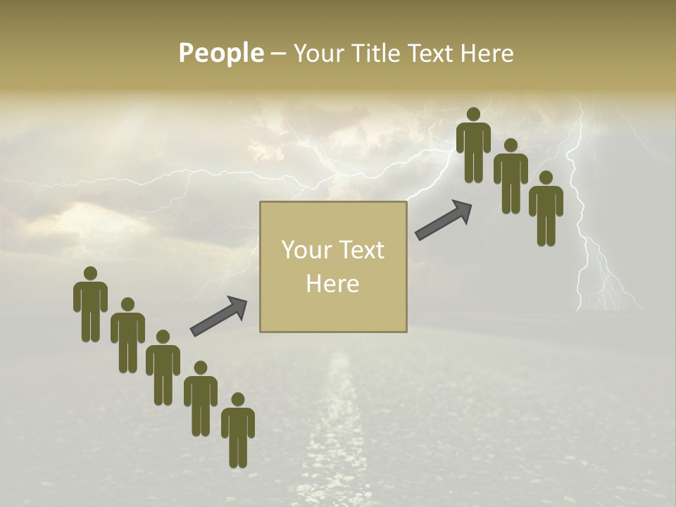 Lane Yellow Dramatic PowerPoint Template