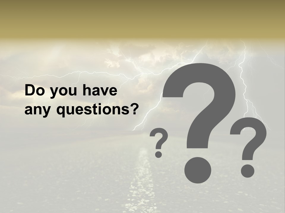 Lane Yellow Dramatic PowerPoint Template