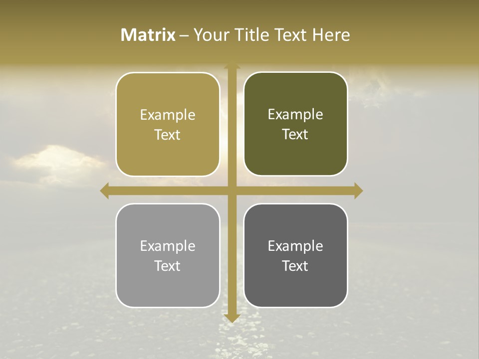 Grass Highway Travel PowerPoint Template