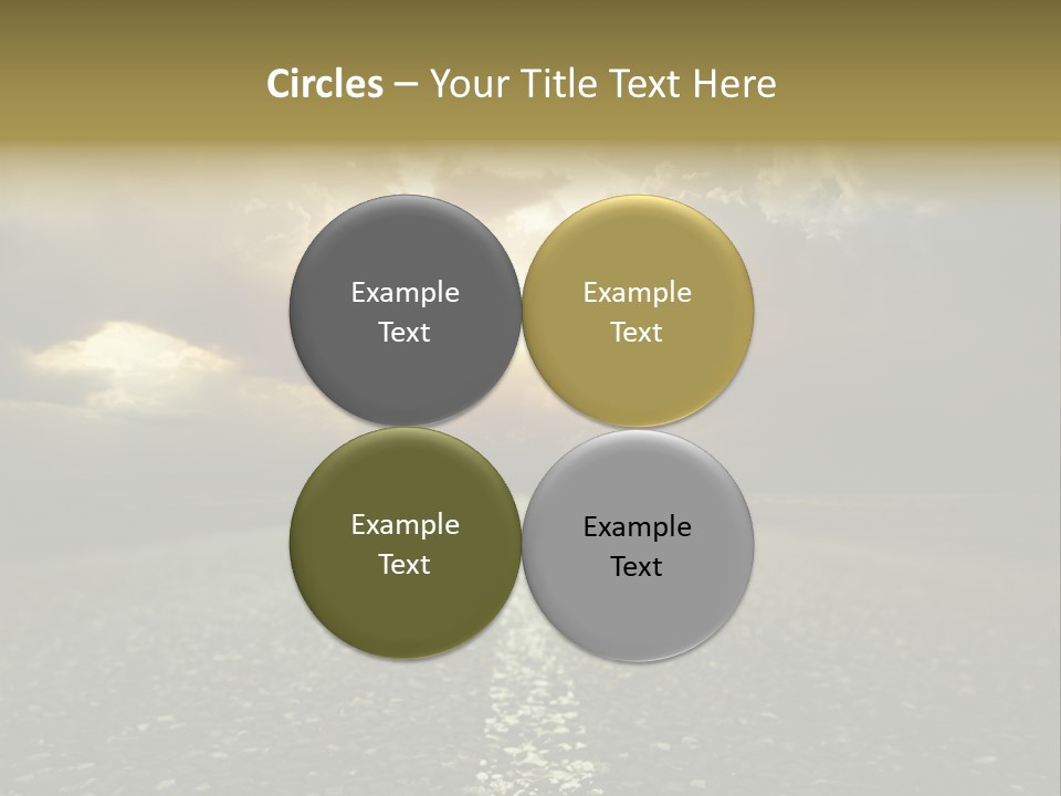 Grass Highway Travel PowerPoint Template