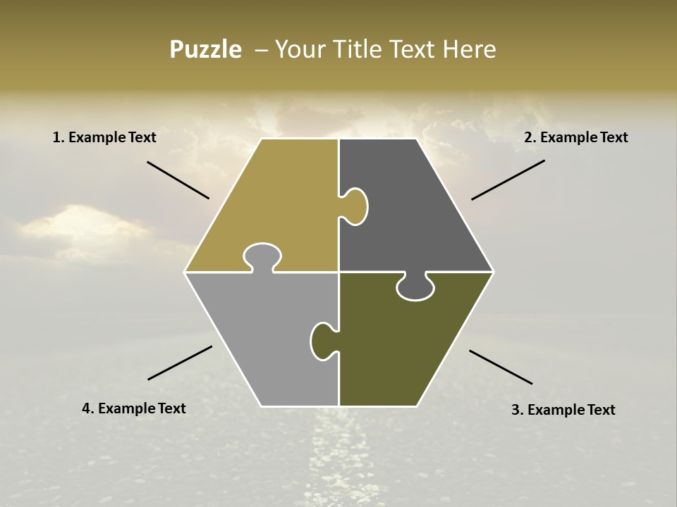 Grass Highway Travel PowerPoint Template