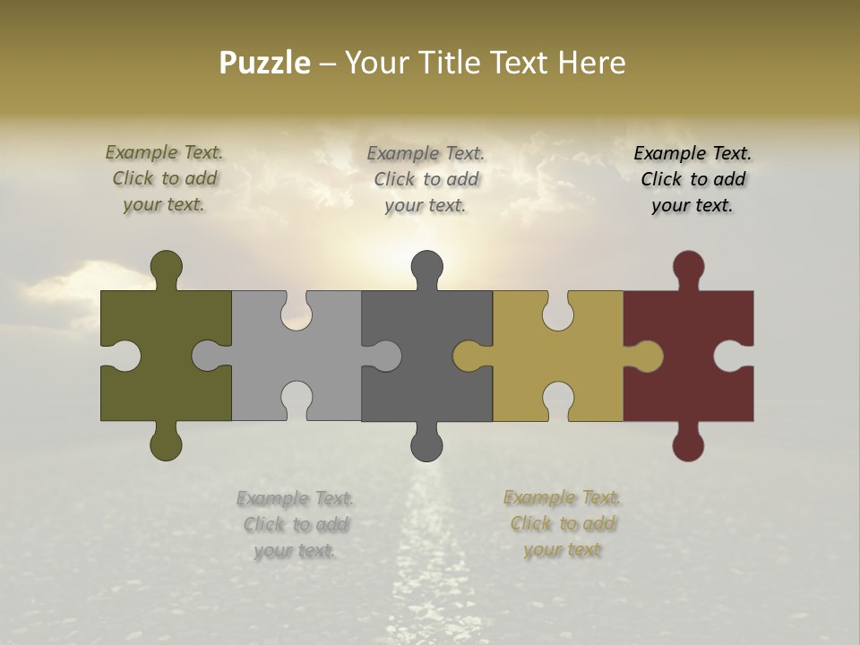 Grass Highway Travel PowerPoint Template