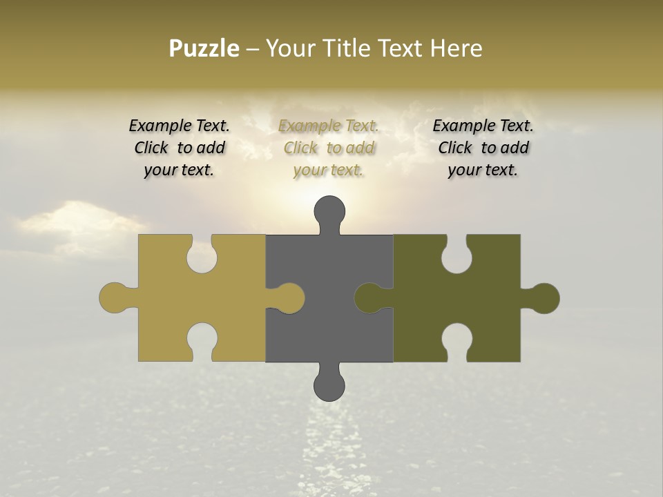 Grass Highway Travel PowerPoint Template