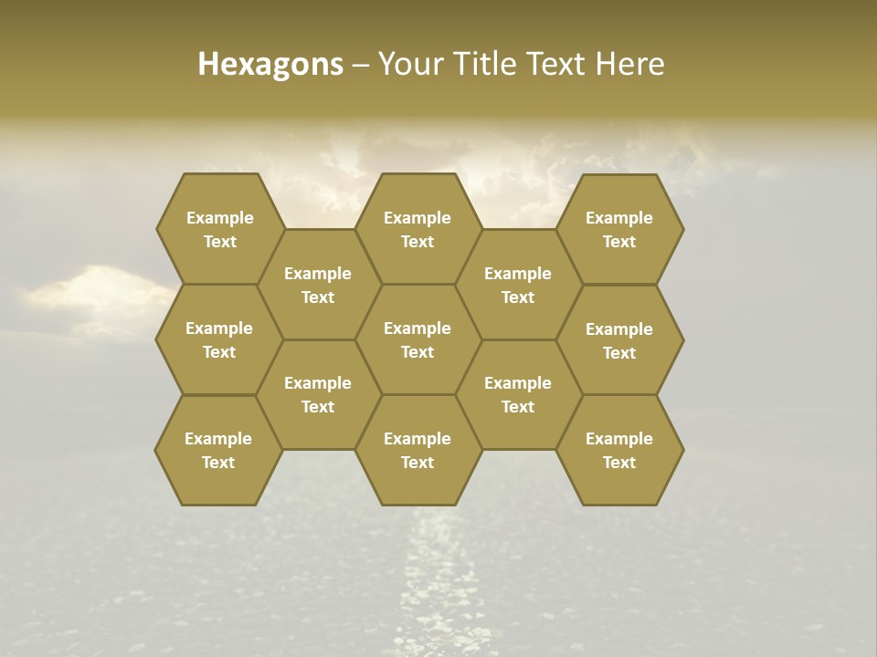 Grass Highway Travel PowerPoint Template