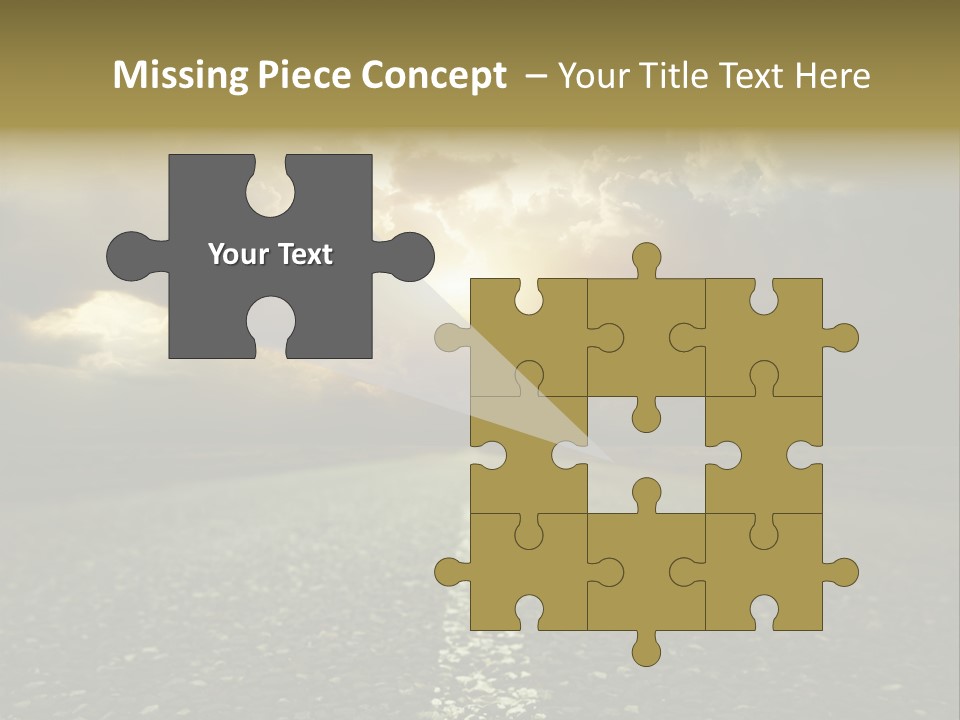 Grass Highway Travel PowerPoint Template