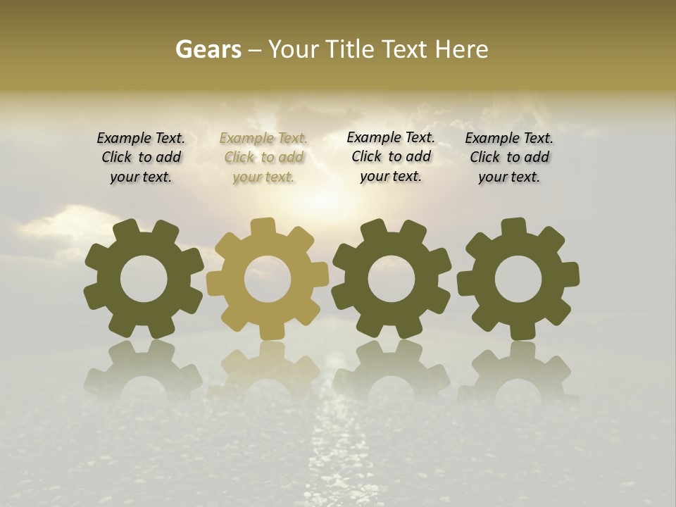 Grass Highway Travel PowerPoint Template